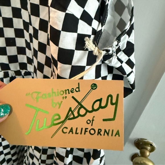 Tuesday of California Black and White Checkered Dress - Picture 5 of 7